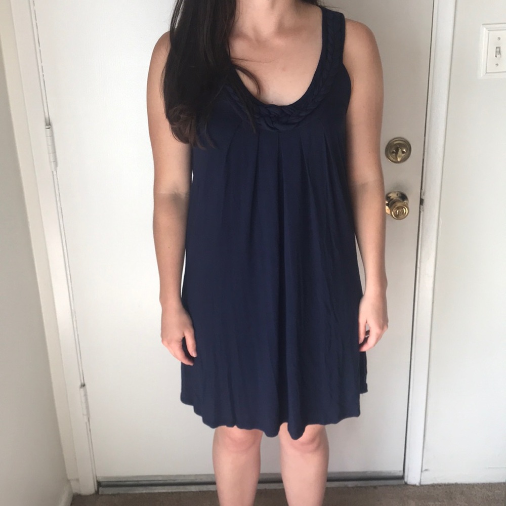 One Clothing Navy Blue Swing Dress